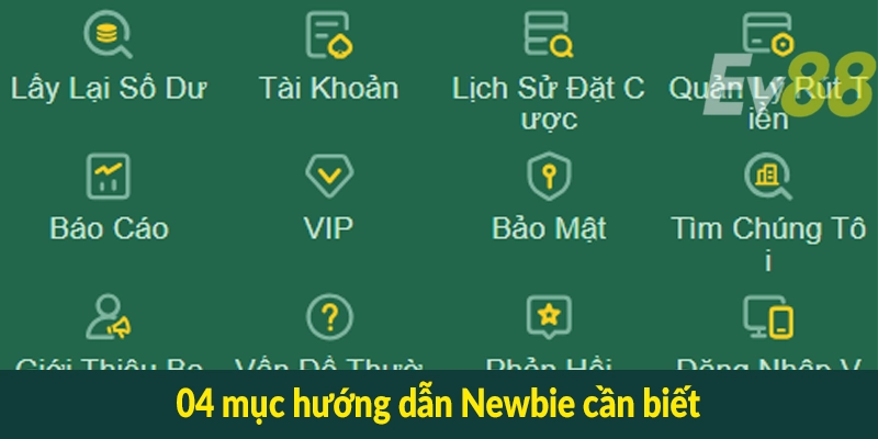 04 mục hướng dẫn Newbie cần biết