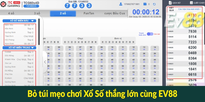 Bỏ túi mẹo chơi Xổ Số thắng lớn cùng EV88
