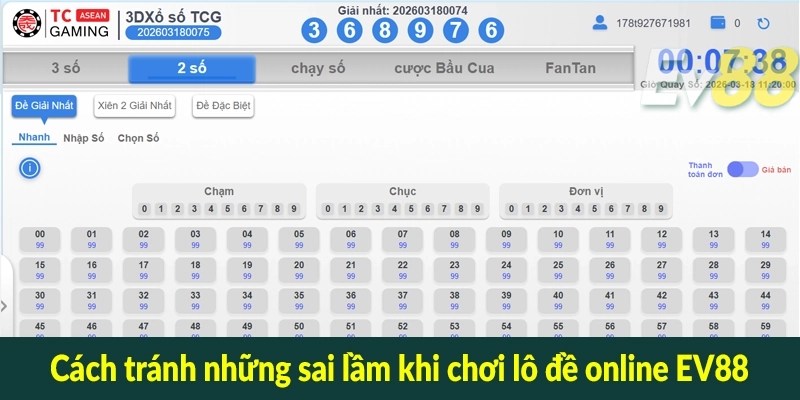 Cách tránh những sai lầm khi chơi lô đề online EV88