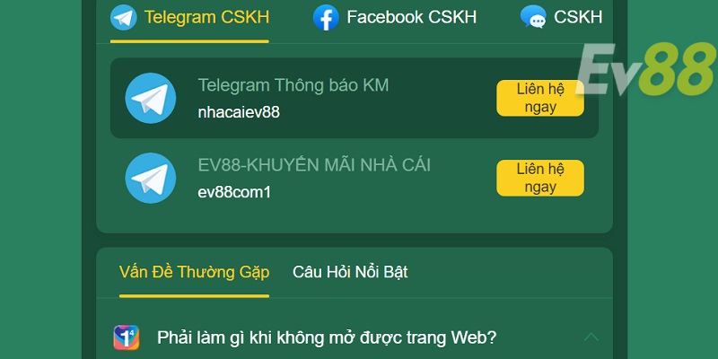 Cài VPN vào EV88