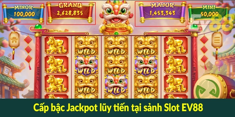 Cấp bậc Jackpot lũy tiến tại sảnh Slot EV88