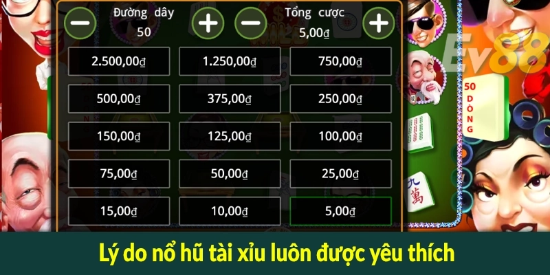 Lý do nổ hũ tài xỉu luôn được yêu thích