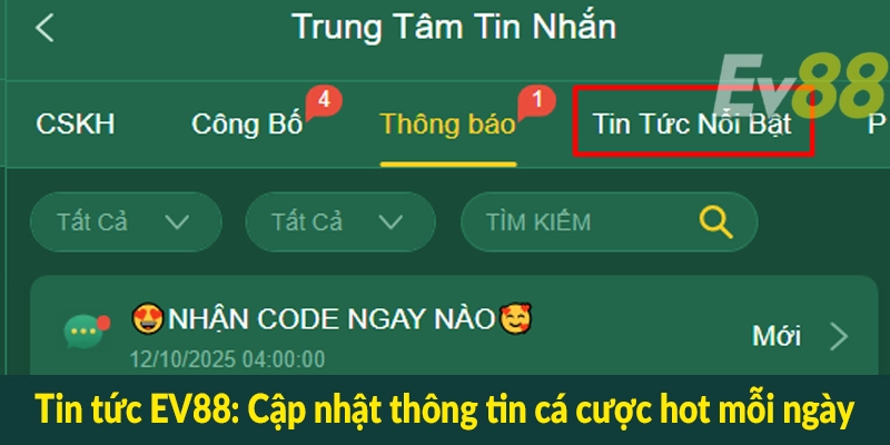 Tin tức EV88 - Cập nhật thông tin cá cược hot mỗi ngày